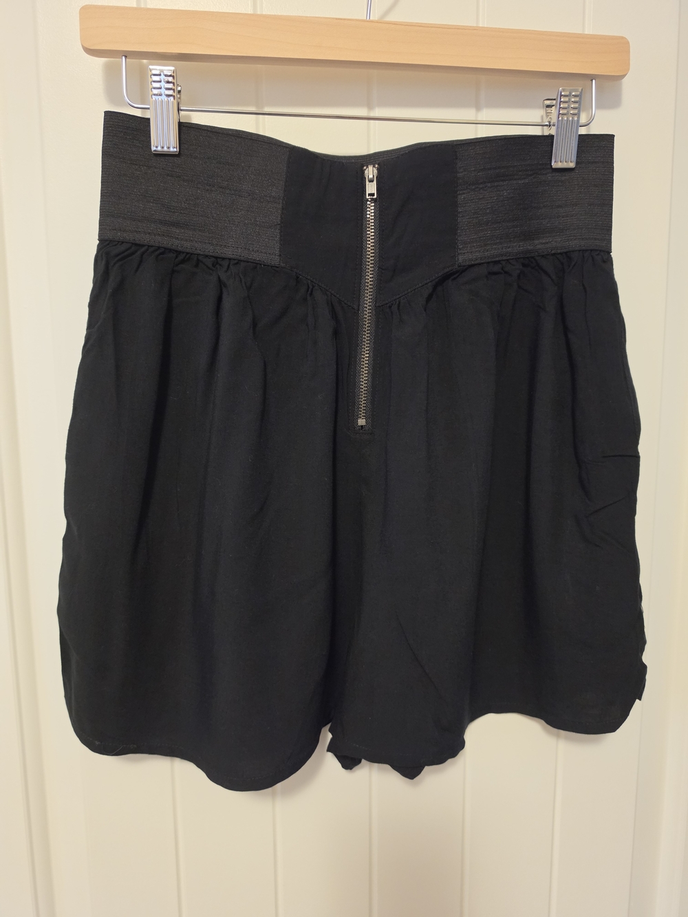 Material Girl Black High-Waist Zip-Front Shorts